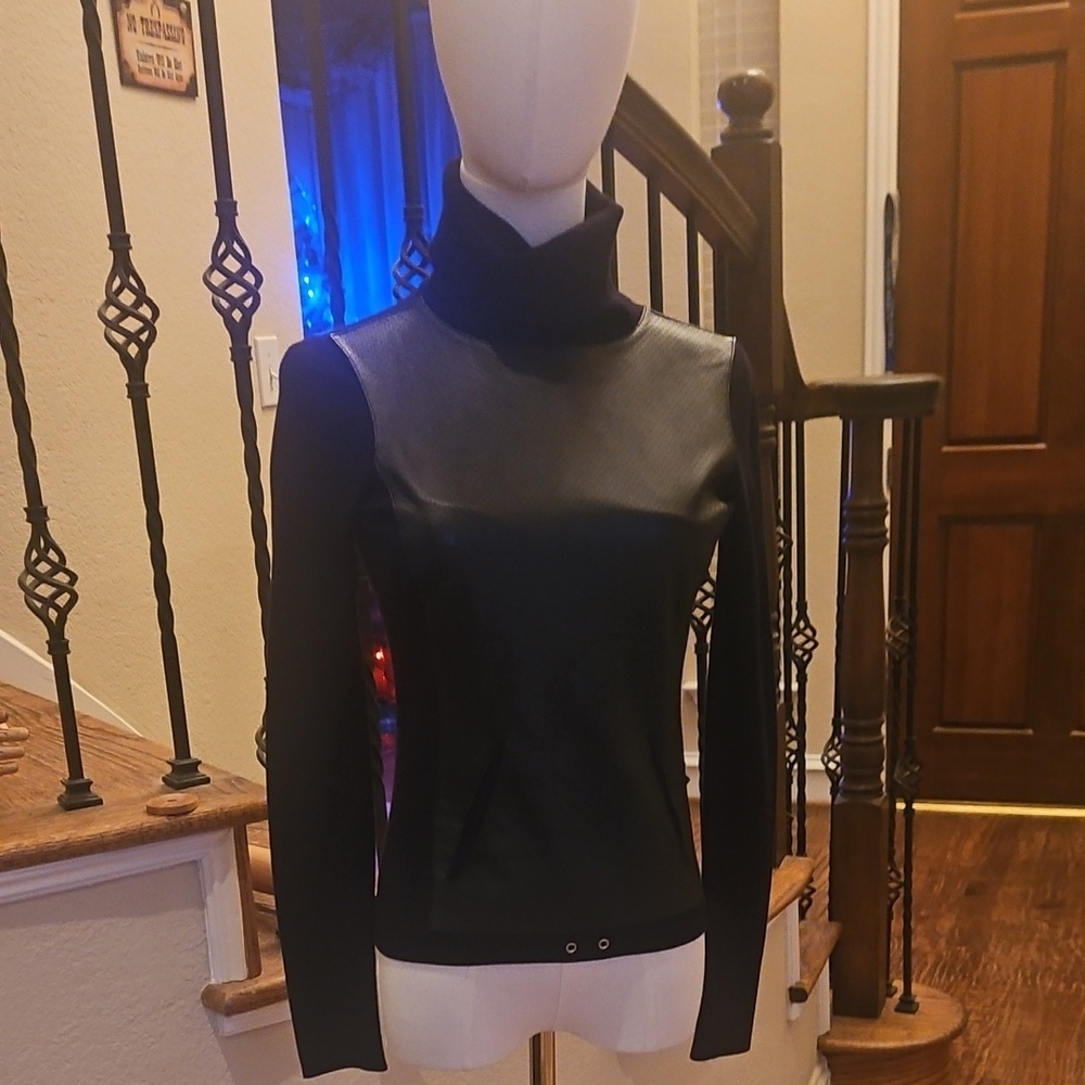 Elie Tahari Dark Knit Sweater